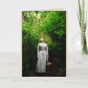 Zonneschijn in de boskaart kaart