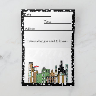 ZONNESCHIJN IN DE STAD UITNODIGING