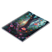 Zonneschijn in een grillig sprookjesbos notitieboek (Linkerzijde)