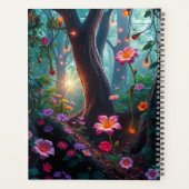 Zonneschijn in een grillig sprookjesbos planner (Achterkant)
