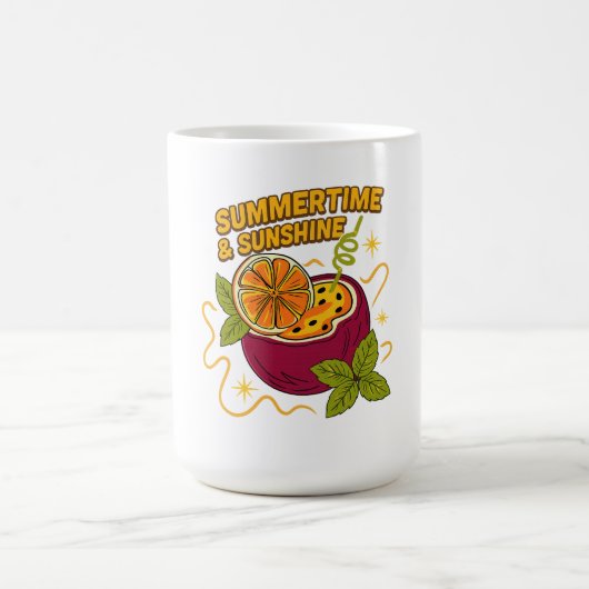 Zonneschijn in een kopje - Tropical Passion Fruit Magische Mok (Midden)