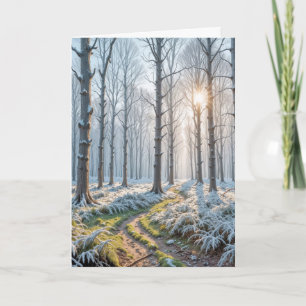 Zonneschijn in Frosty Forest Kaart