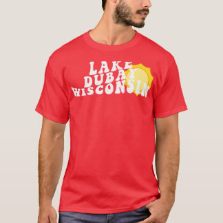 Zonneschijn in Lake Dubay Wisconsin Retro Wavy jar T-shirt