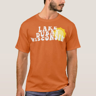 Zonneschijn in Lake Dubay Wisconsin Retro Wavy jar T-shirt