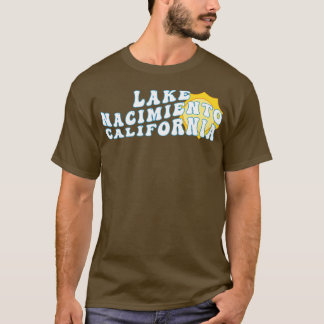 Zonneschijn in Lake Nacimiento California Retro Wa T-shirt