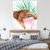 Zonneschijn in mijn ziel canvas afdruk (Insitu (Slaapkamer))