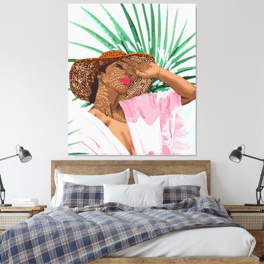 Zonneschijn in mijn ziel canvas afdruk (Insitu (Slaapkamer))