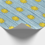 Zonneschijn inpakpapier Driftwood Beach. (Hoek)