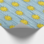 Zonneschijn inpakpapier Driftwood Beach. (Hoek)