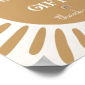 zonneschijn kaarten en geschenken feest teken poster (Hoek)