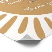 zonneschijn kaarten en geschenken feest teken poster (Hoek)