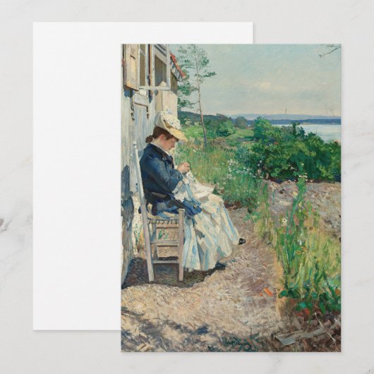 Zonneschijn, Kalvøya | Eilif Peterssen (Voorkant / Achterkant)