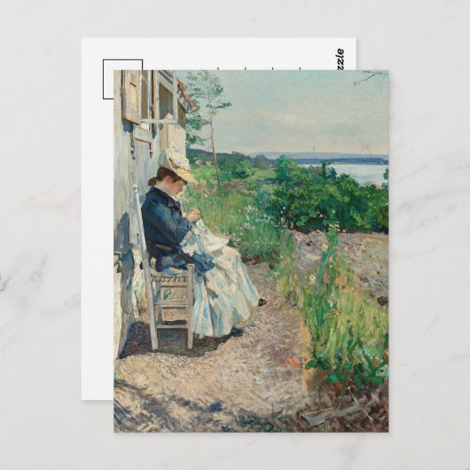 Zonneschijn, Kalvøya | Eilif Peterssen Briefkaart (Voorkant / Achterkant)