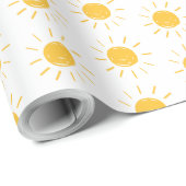 Zonneschijn kind baby slaapkamer schattig cadeaupapier (Rol Hoek)