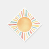 Zonneschijn Kleurrijke Zomerzon Servet (Hoek)