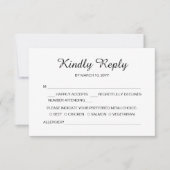 Zonneschijn Koffie Bruiloft RSVP Kaart (Voorkant)