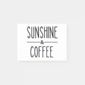 Zonneschijn & Koffie Post-it® Notes (Voorkant)
