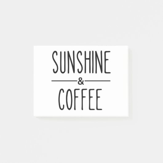 Zonneschijn & Koffie Post-it® Notes (Voorkant)