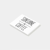 Zonneschijn & Koffie Post-it® Notes (Schuin)