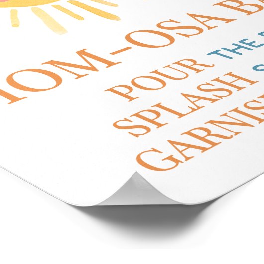 Zonneschijn komt de zoon moeder osa bar poster (Hoek)