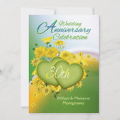 Zonneschijn Liefde 30e Huwelijksjubileum Feest Kaart (Voorkant)