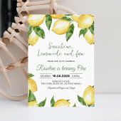 Zonneschijn limonade en leuke citroen verjaardag kaart