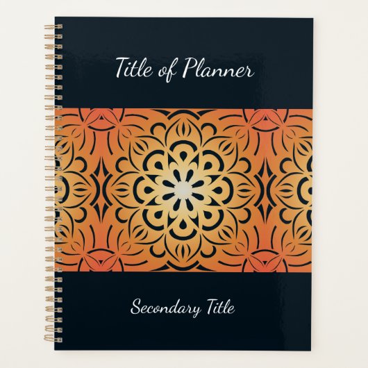 Zonneschijn Mandala Planner (Voorkant)