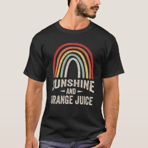  zonneschijn met retro en Oranje Juice Summer 1 T-shirt