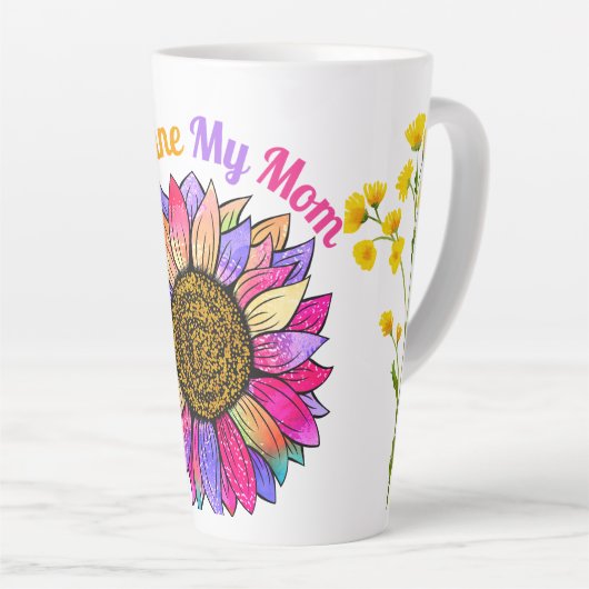 Zonneschijn mijn moeder latte mok (Rechterhoek)