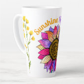 Zonneschijn mijn moeder latte mok (Linkerhoek)