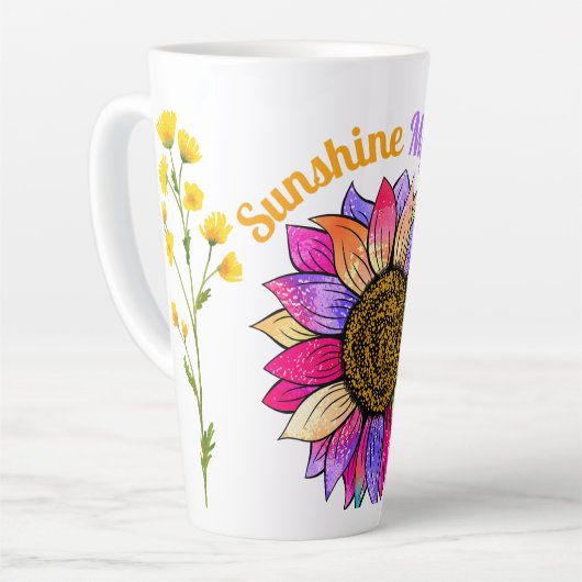 Zonneschijn mijn moeder latte mok (Linkerhoek)