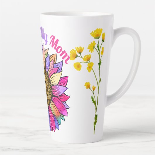 Zonneschijn mijn moeder latte mok (Rechts)