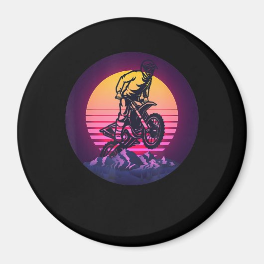  zonneschijn motorfiets voor fietsers magneet (Voorkant)