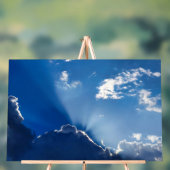 Zonneschijn Muurkunst Blauwe Lucht Minimalistische Acryl Bord (Neutraal)