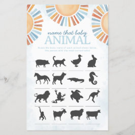 Zonneschijn Naam dat Baby Dier Douche Spel