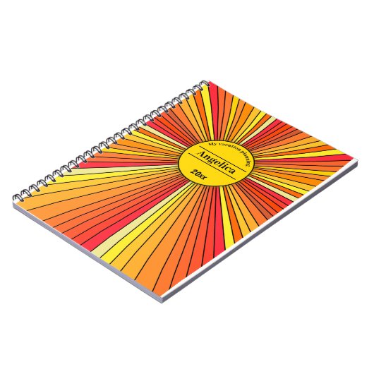 Zonneschijn notitieboek (Linkerzijde)