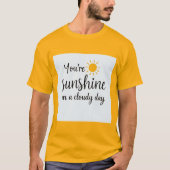 Zonneschijn op Cloudy Day Mannen Shirt (Voorkant)