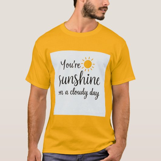 Zonneschijn op Cloudy Day Mannen Shirt (Voorkant)