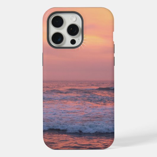 Zonneschijn over het zee iPhone hoesje (Achterkant)