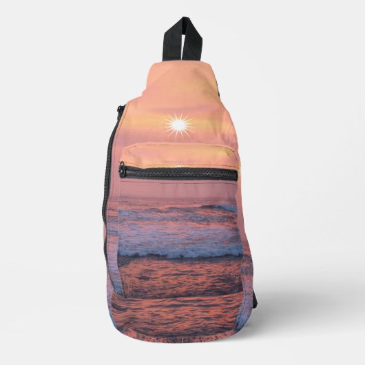 Zonneschijn over het zee sling bag (Voorkant)