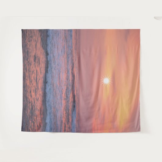 Zonneschijn over het zee wandkleed (Voorkant (horizontaal))