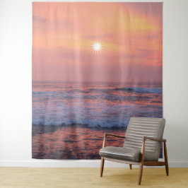 Zonneschijn over het zee wandkleed