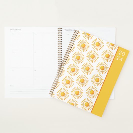 Zonneschijn patroon 2024 planner (Display)