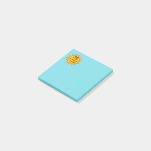 Zonneschijn Prijs de Heer Post-it® Notes (Schuin)