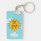 Zonneschijn Prijs de Heer Sleutelhanger (achterkant)