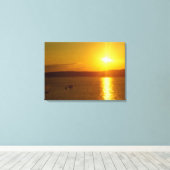 Zonneschijn reflecteert canvas afdruk (Insitu (Houten vloer))
