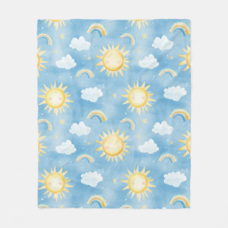 Zonneschijn Regenbogen en Bright Sky Cozy Deken