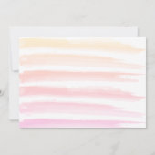 Zonneschijn & Regenboog Meisje 1e foto Verjaardags Kaart (Achterkant)