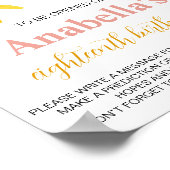 Zonneschijn Regenboog Verjaardag Tijd Capsule teke Poster (Hoek)