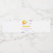 Zonneschijn Regenboog Waterfles Label Verjaardag Etiket (Enkel label)